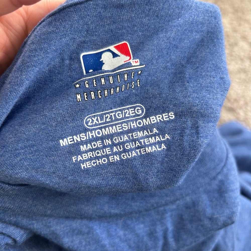 Chicago Cubs MLB Baseball T Shirt Blue Mens 2XL Short Sleeve Graphic Tee - Picture 4 of 8